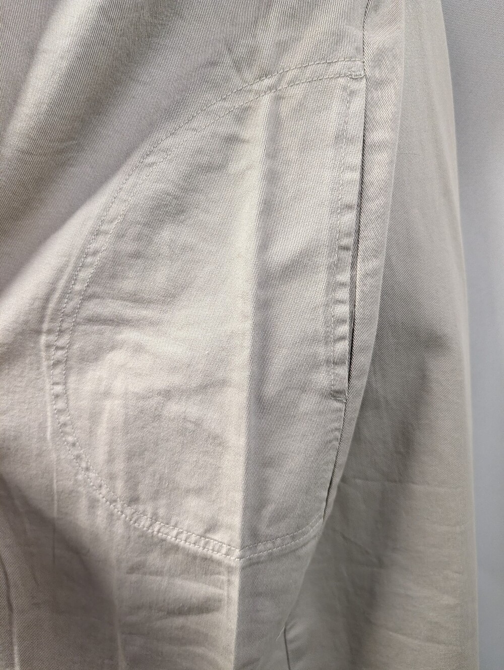 New Addition Maternity Beige Khaki Overall Dress Jumper Adjustable Straps Tie... - Picture 5 of 6